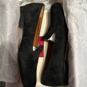 Black Valentino loafer slippers